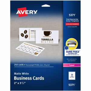 Avery® Microperforated Business Cards with Sure Feed(R) Technology