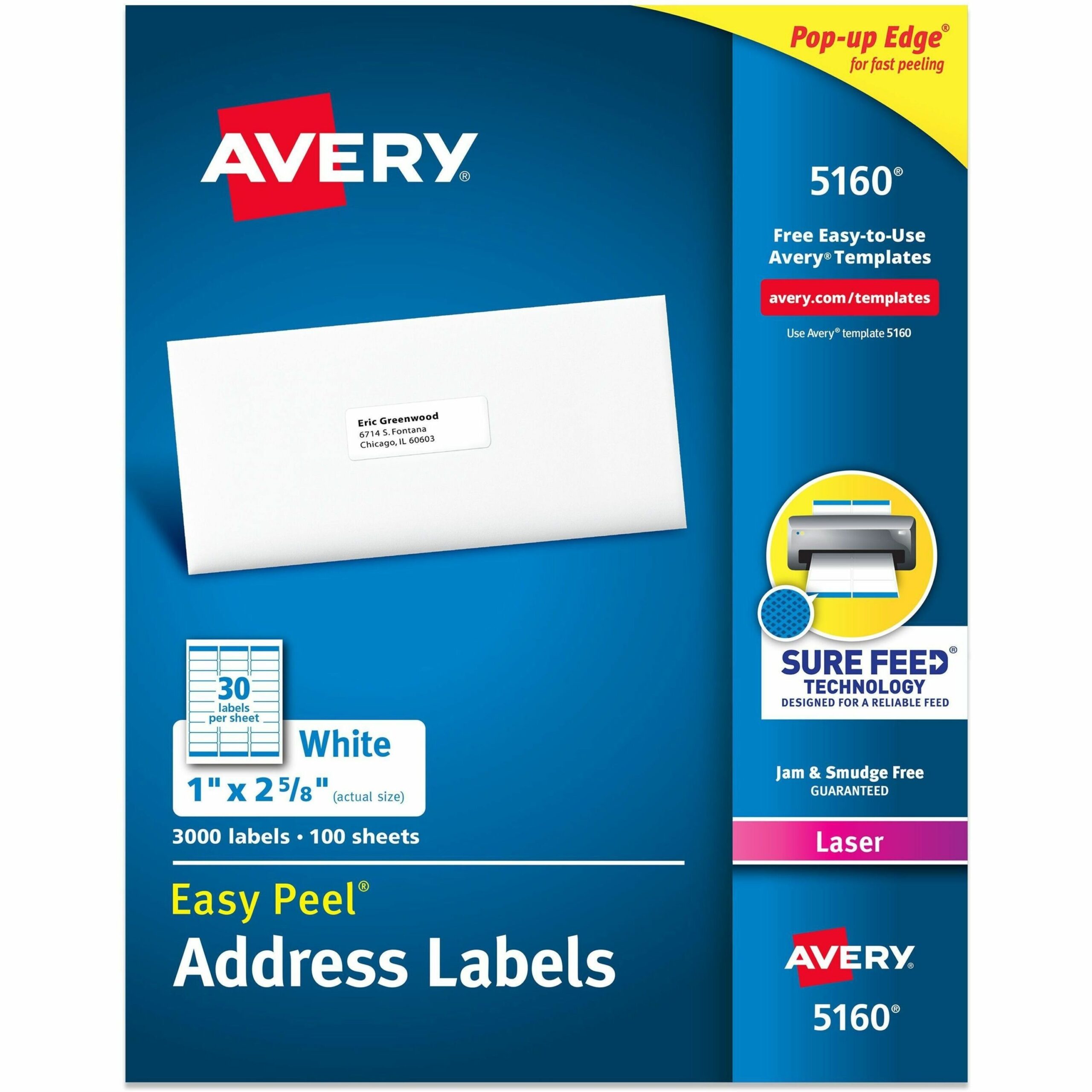 Avery® Easy Peel® Address Labels with Sure Feed™ Technology