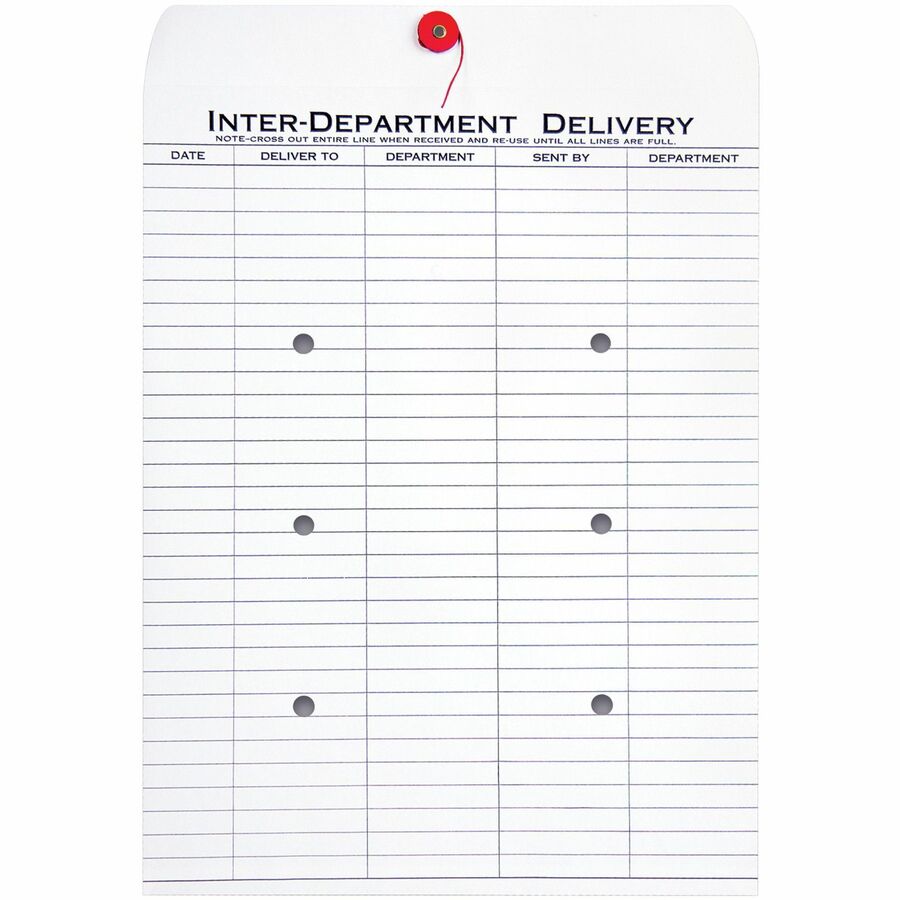Quality Park 10 x 13 Treated Inter-Departmental Envelopes - Image 3