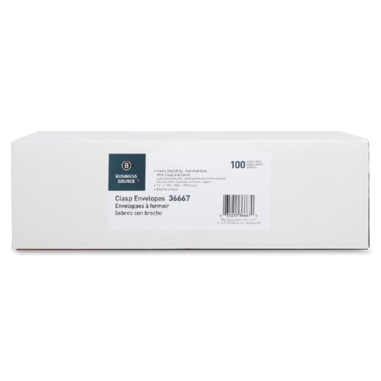 Business Source Heavy-duty Clasp Envelopes - Image 3